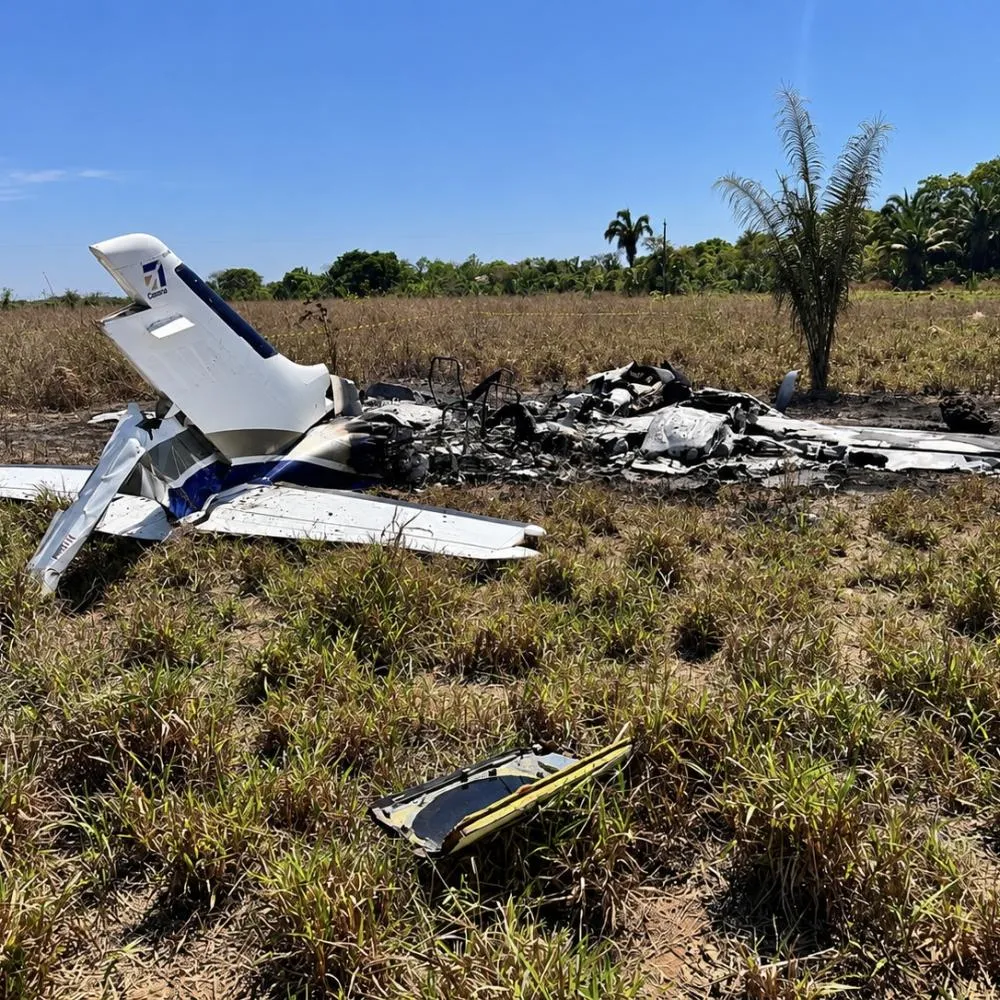 Polícia apura se avião que caiu em Água Boa era usado no tráfico