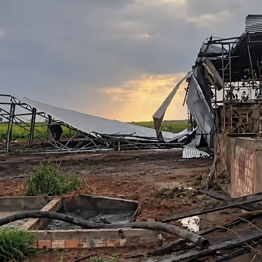 Temporal surpreende moradores e deixa estragos em Novo Mundo