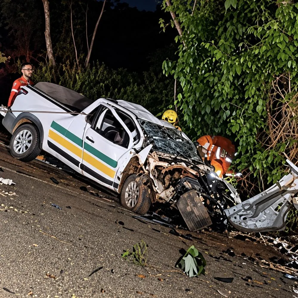Acidente com três veículos deixa dois mortos em Santo Antônio de Leverger