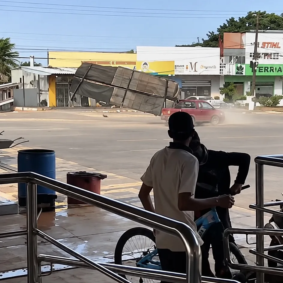 Temporal derruba árvores e destelha imóveis em Alta Floresta
