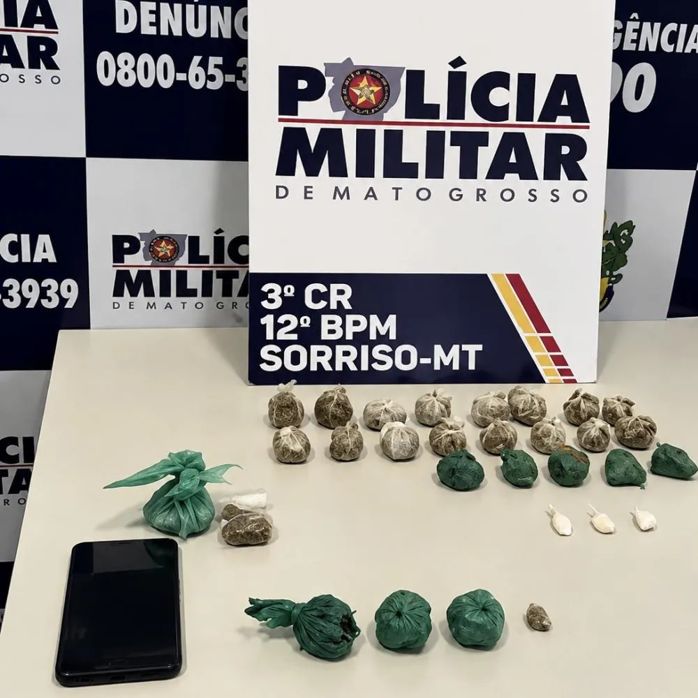 Polícia encontra drogas enterradas e conduz dupla em Sorriso