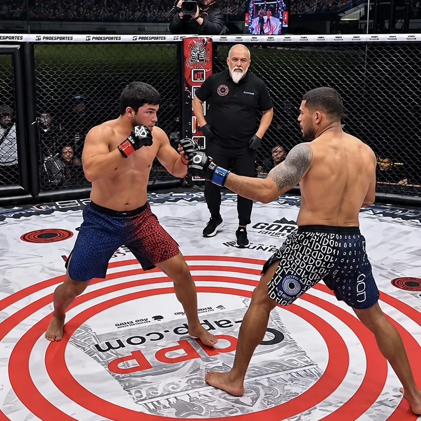 Lutador de MT vence uzbeque por nocaute técnico no segundo round