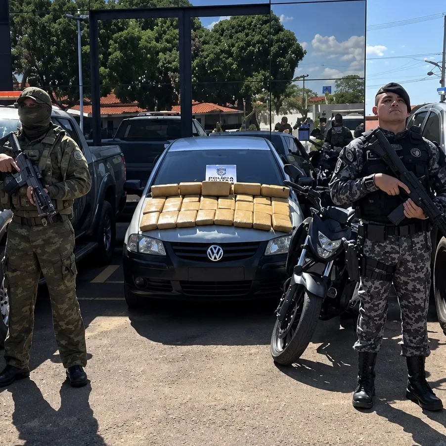 Polícia apreende 31,8 kg de skunk e detém quatro homens em Pontes e Lacerda