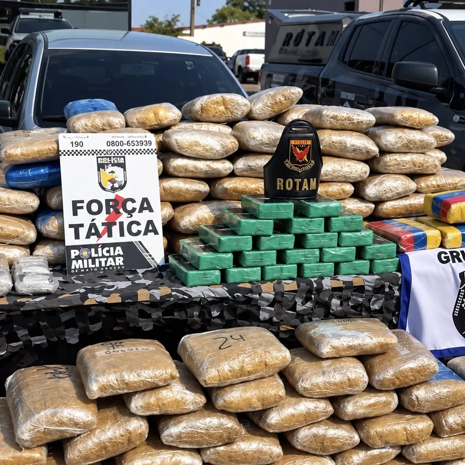 Dupla é presa transportando maconha, cocaína e haxixe em carro na BR-174B
