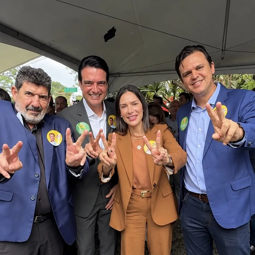 Com Léo Bortolin, comitiva do MDB de MT participa de articulação presidencial em SP