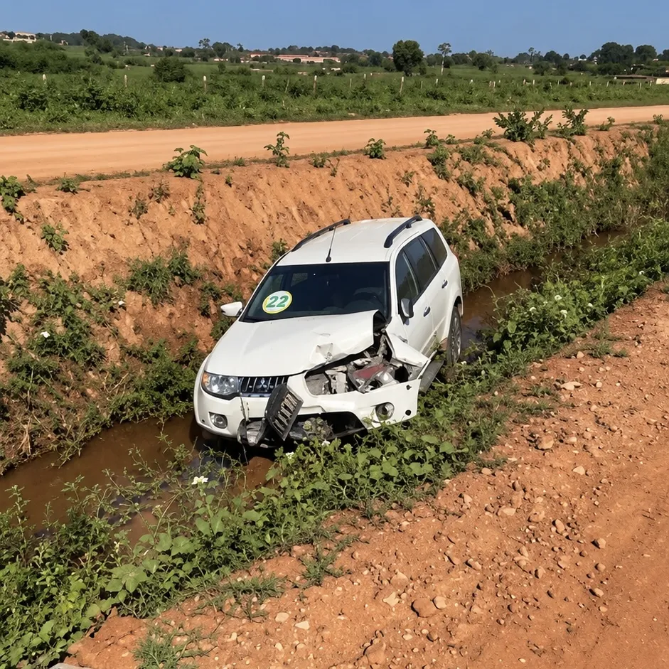 Motorista perde o controle carro vai parar dentro de córrego em Peixoto de Azevedo