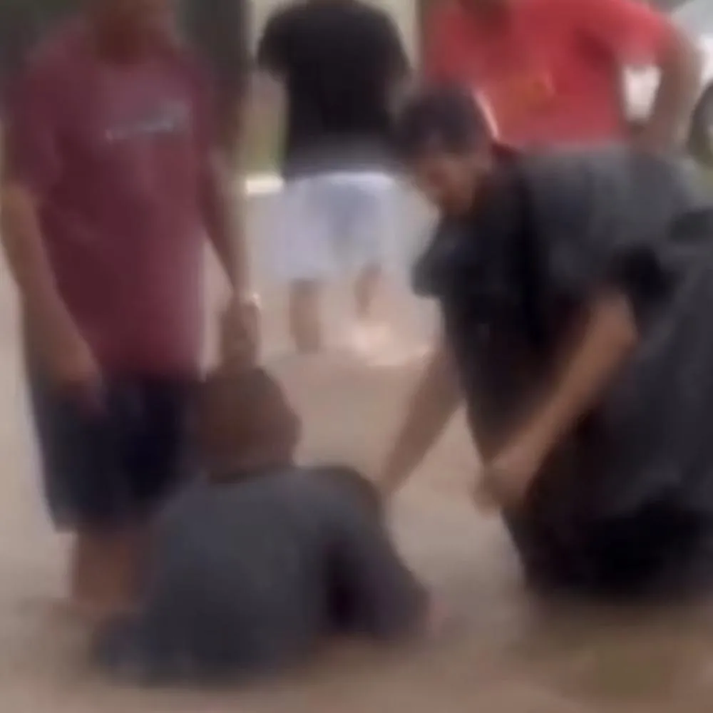 Pai salva filha após queda em bueiro alagado em Lucas do Rio Verde