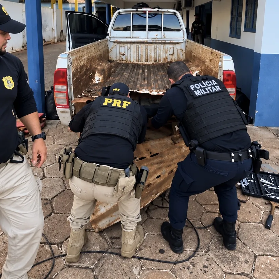 Quatro suspeitos são presos em hotel após roubos em Água Boa