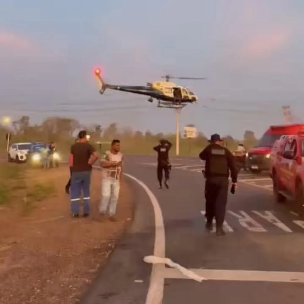 Acidente mobiliza grande operação de resgate em Cuiabá