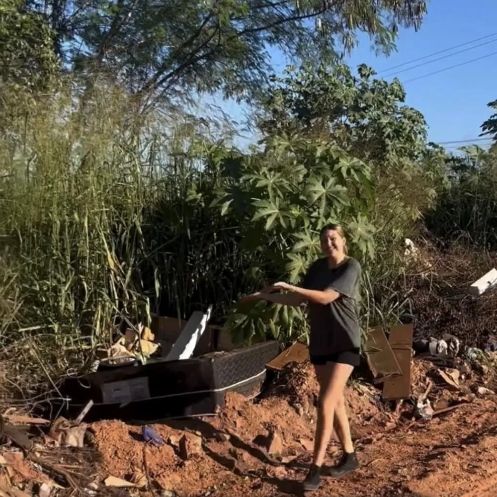 Influenciadora denuncia problemas urbanos de Várzea Grande