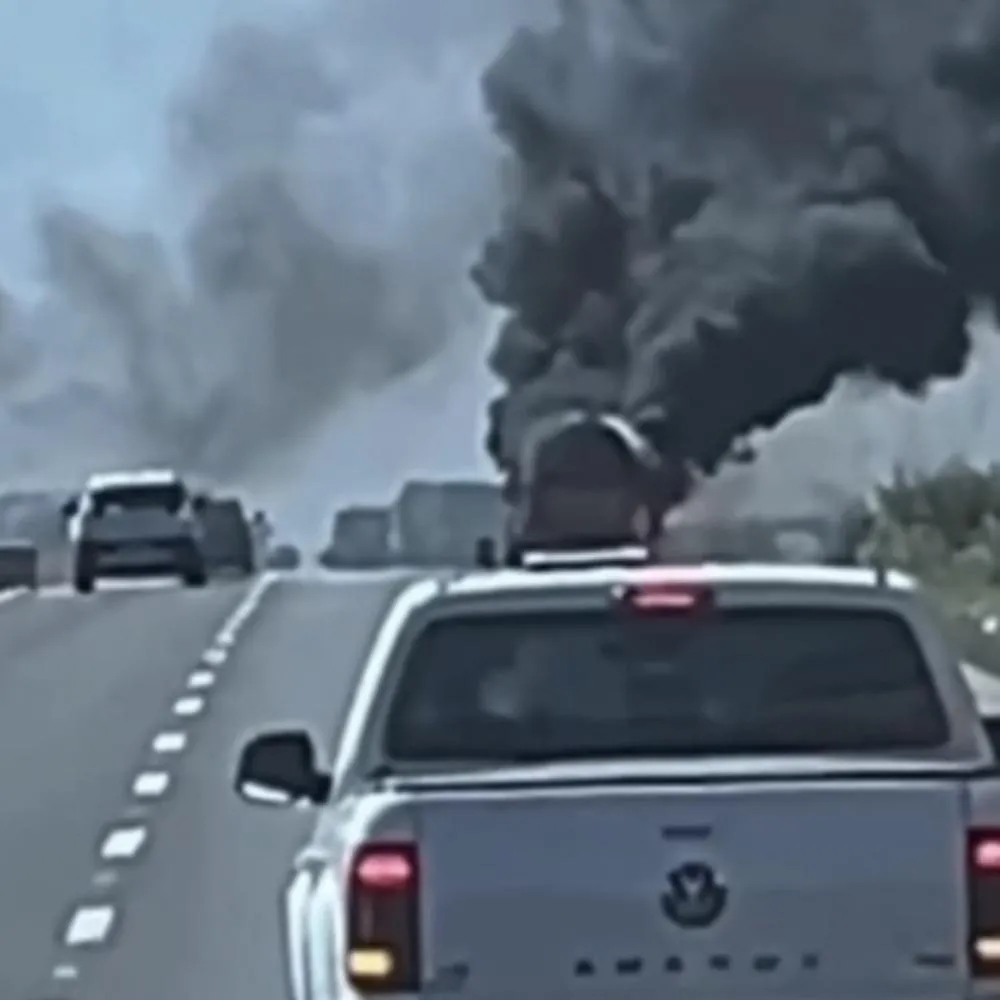 Incêndio em carreta-tanque interdita trecho de rodovia em Nova Mutum