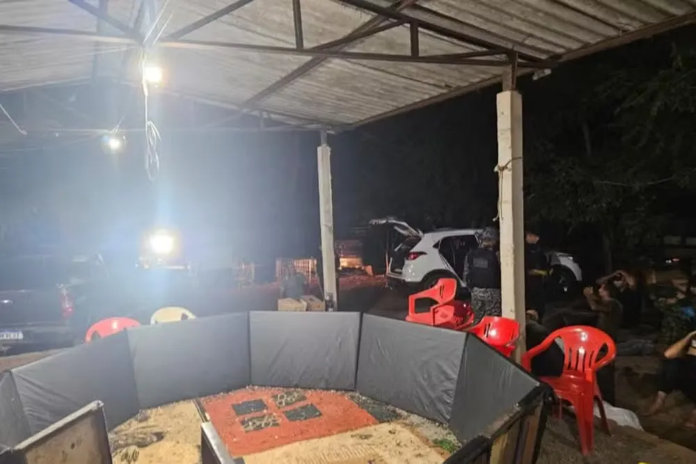 Investigação leva ao encerramento de rinha na zona rural de Canarana