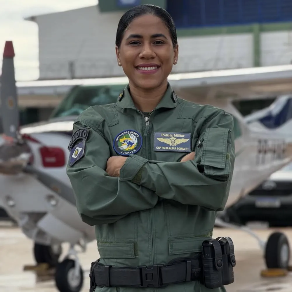 Capitã faz história e se torna 1ª mulher da asa fixa da Ciopaer