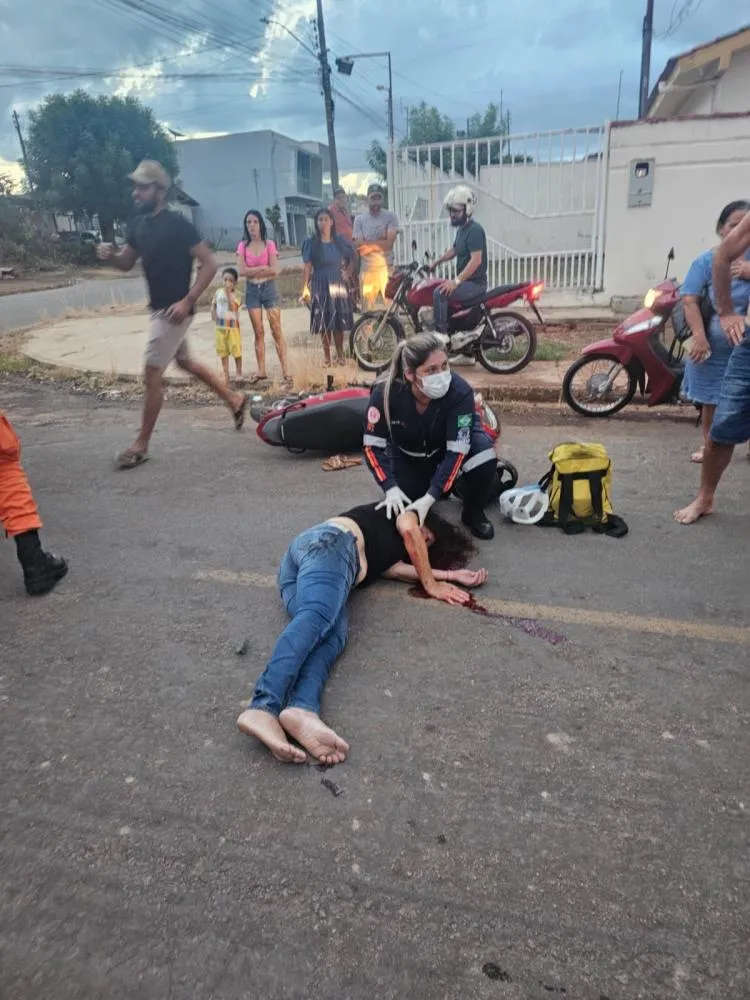 Motociclista morre após batida entre carro e moto em Jaciara