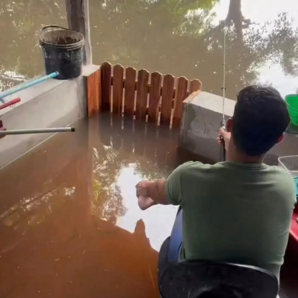 Influenciadores de Cáceres usam humor para enfrentar enchente