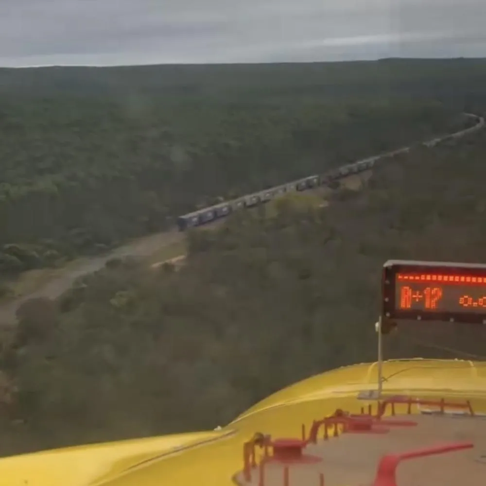 Gigantesca composição ferroviária impressiona internautas em Alto Araguaia