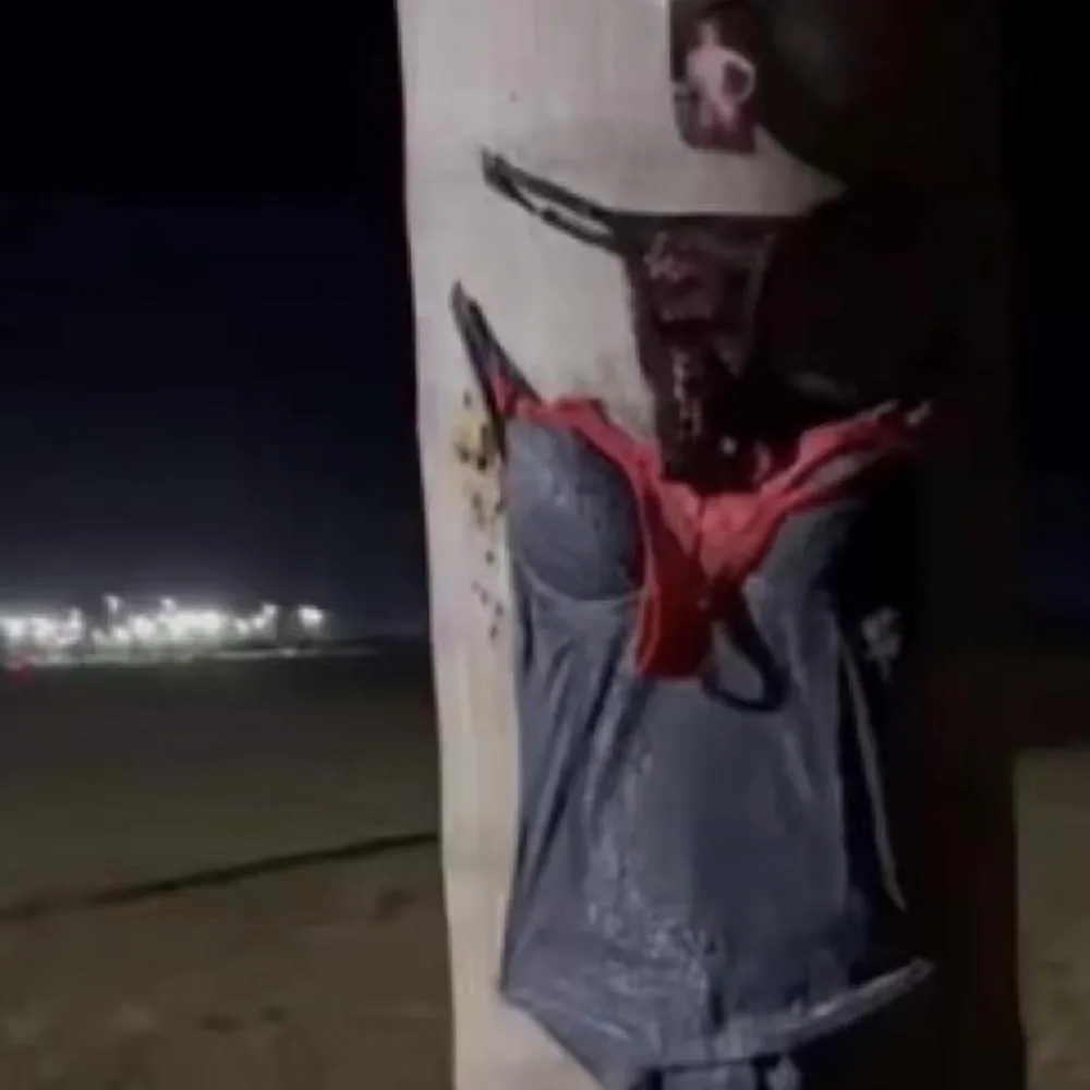 Lingeries com fotografias em via intrigam moradores de Lucas do Rio Verde