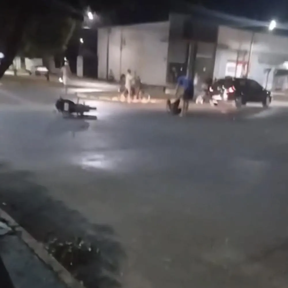 Acidente com motociclista mobiliza bombeiros em Nova Mutum