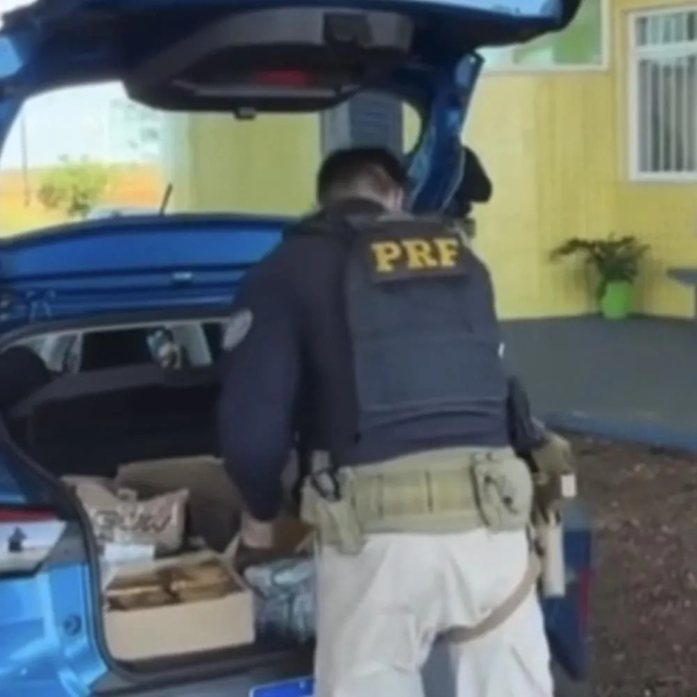 PRF apreende carga de skunk e cocaína na BR-364 e prende motorista em Alto Garças