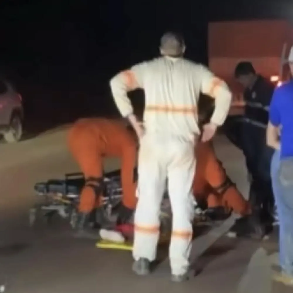 Acidente com motociclista mobiliza Bombeiros e SAMU em Juína
